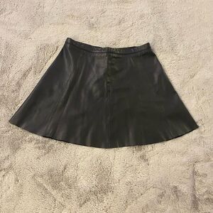 Love Leather 100% lamb leather skirt, S